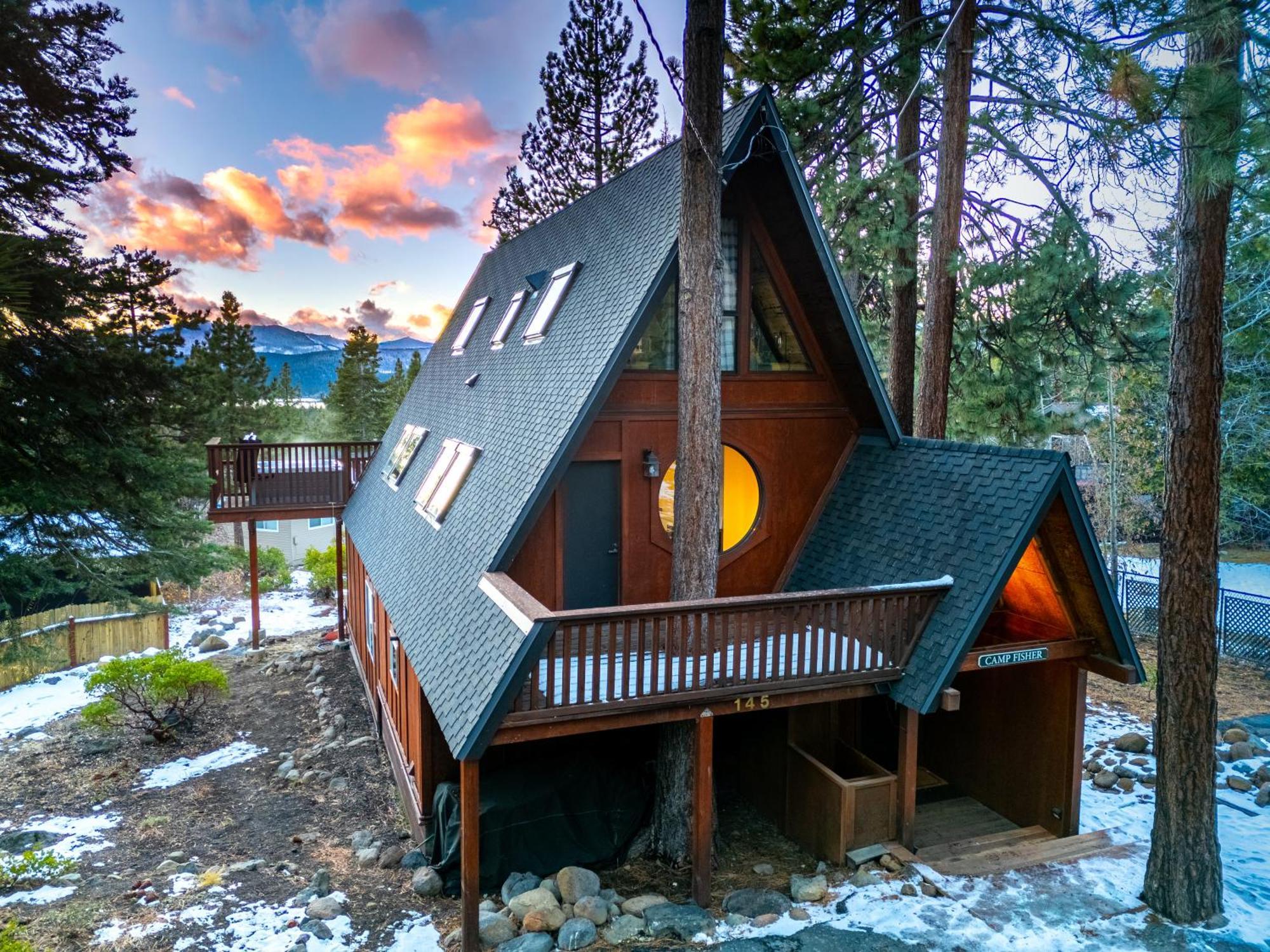 A-Frame Cabin With Hot Tub & Close To Lake Tahoe Tahoe City Zewnętrze zdjęcie